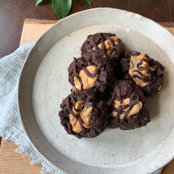 Peanut Butter Brownie Cookies Butter & Fire Bakery