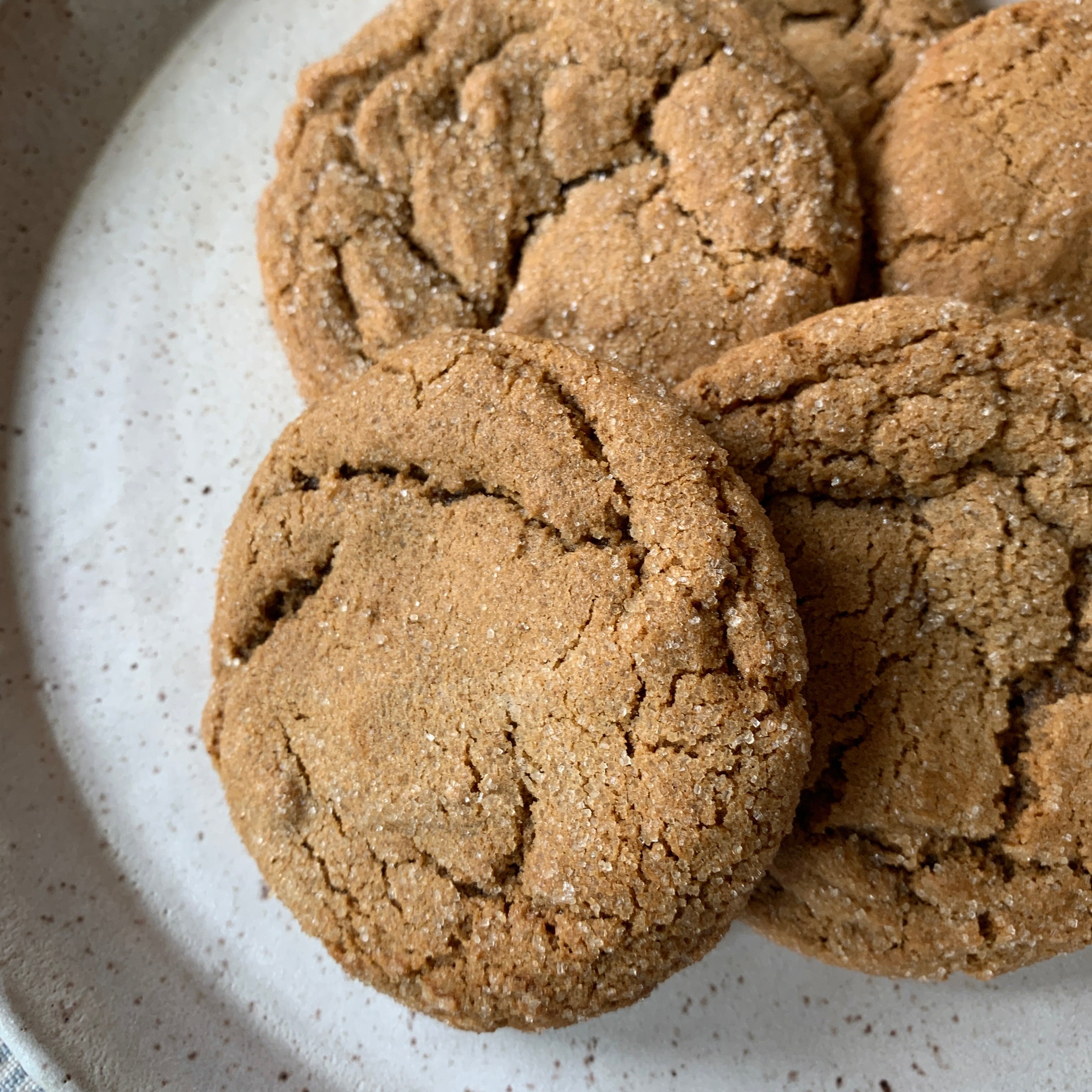 Chewy Ginger Cookies Butter & Fire Bakery