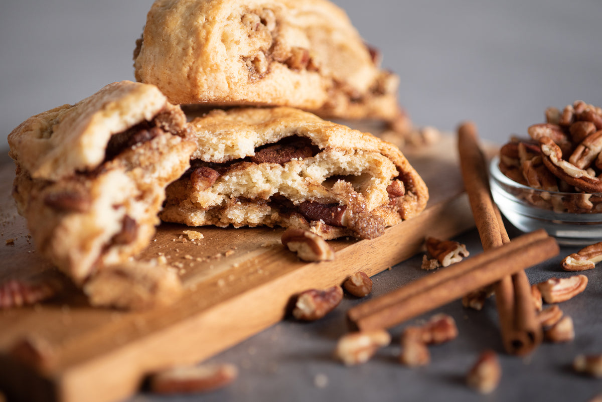 Pecan Cinnamon Roll Scone